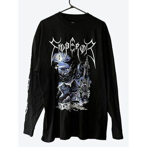 Emperor In The Nightside Eclipse USA 2025 Long Sleeve Tour Shirt XL Black Purple